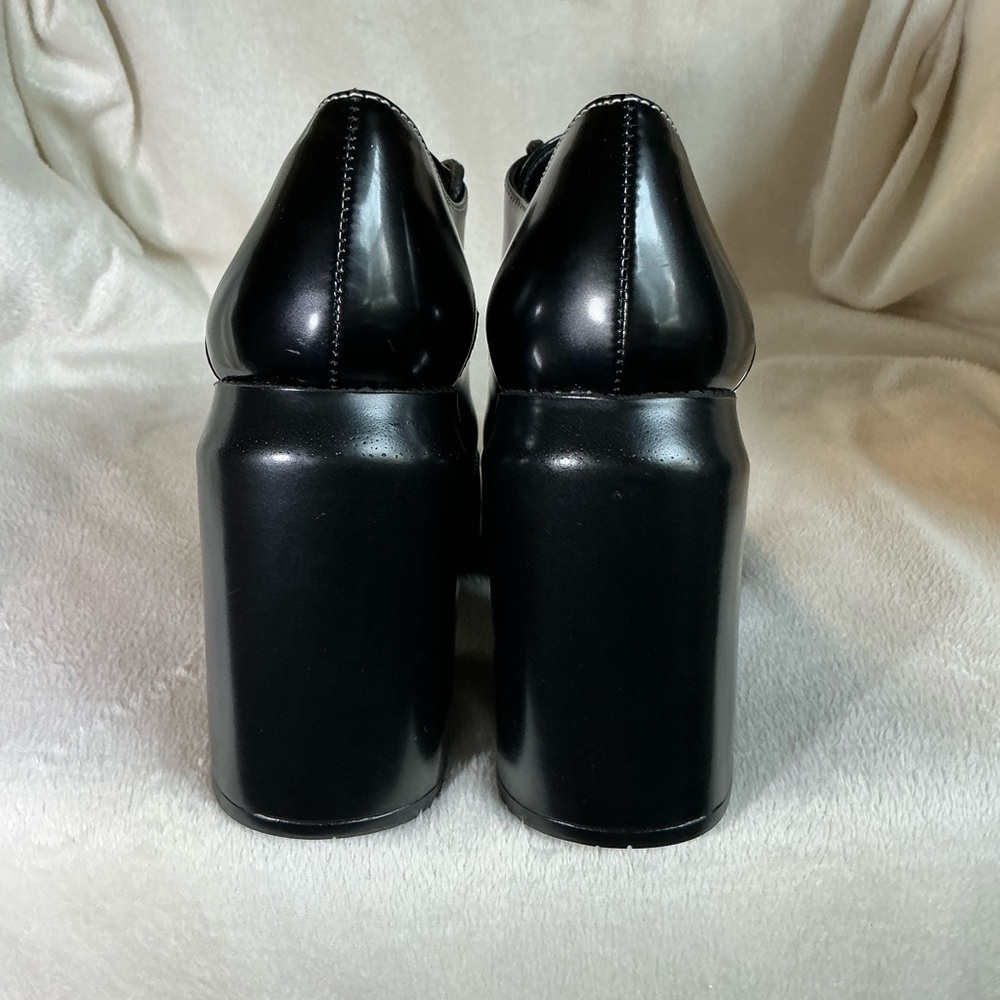 NEW Gianni Bini GB “City-Girl” Black Oxford Platform Patent Leather Shoes NWT - Picture 8 of 8